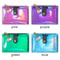 Laser Colorful Card Holder, Coin Purse, Women Fashion Short Wallet, PU Leather Zero Purse Wallet, Credit Card Holder Bag