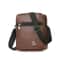 Leather Crossbody Messenger Bag For Men Sling Shoulder Travel Bag Small Tote Handbag 0