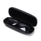 Portable Leather Glasses Case for Women Men, Waterproof Hard Frame Eyeglass Case, Black Spectacle Box