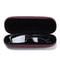 Portable Leather Glasses Case for Women Men, Waterproof Hard Frame Eyeglass Case, Black Spectacle Box
