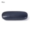 Portable Leather Glasses Case for Women Men, Waterproof Hard Frame Eyeglass Case, Black Spectacle Box