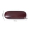 Portable Leather Glasses Case for Women Men, Waterproof Hard Frame Eyeglass Case, Black Spectacle Box