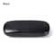 Portable Leather Glasses Case for Women Men, Waterproof Hard Frame Eyeglass Case, Black Spectacle Box