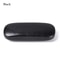 Portable Leather Glasses Case for Women Men, Waterproof Hard Frame Eyeglass Case, Black Spectacle Box