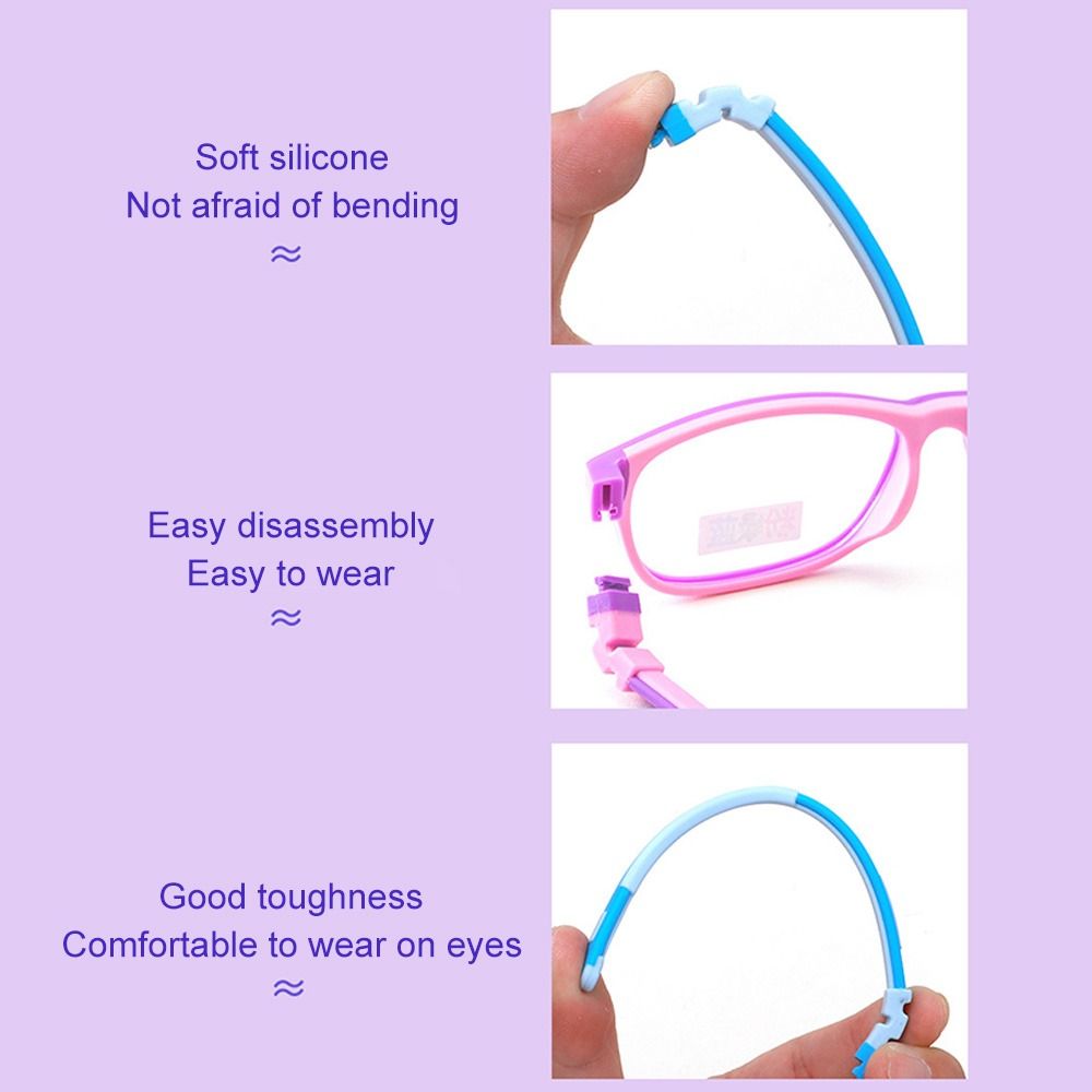 Multi-color Silicone Glasses Legs for Children, Anti-Slip Eyeglasses Arm Replacement Accessories