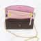 PU Leather Wallet Insert For Chain Strap With D Rings Women Crossbody Purse Insert Organizer 2