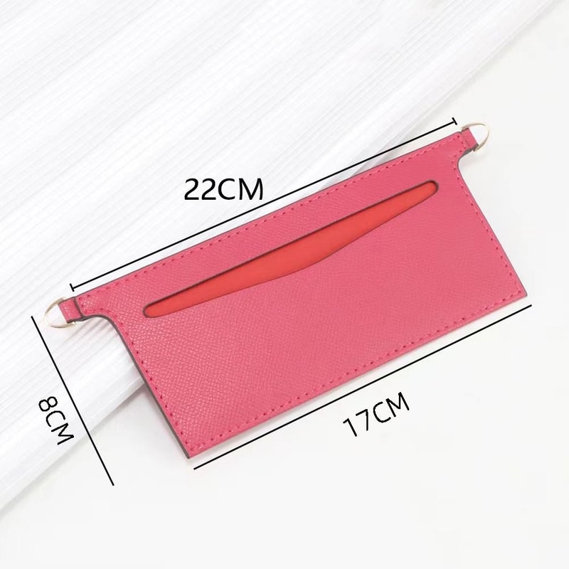 PU Leather Wallet Insert For Chain Strap With D Rings Women Crossbody Purse Insert Organizer 10