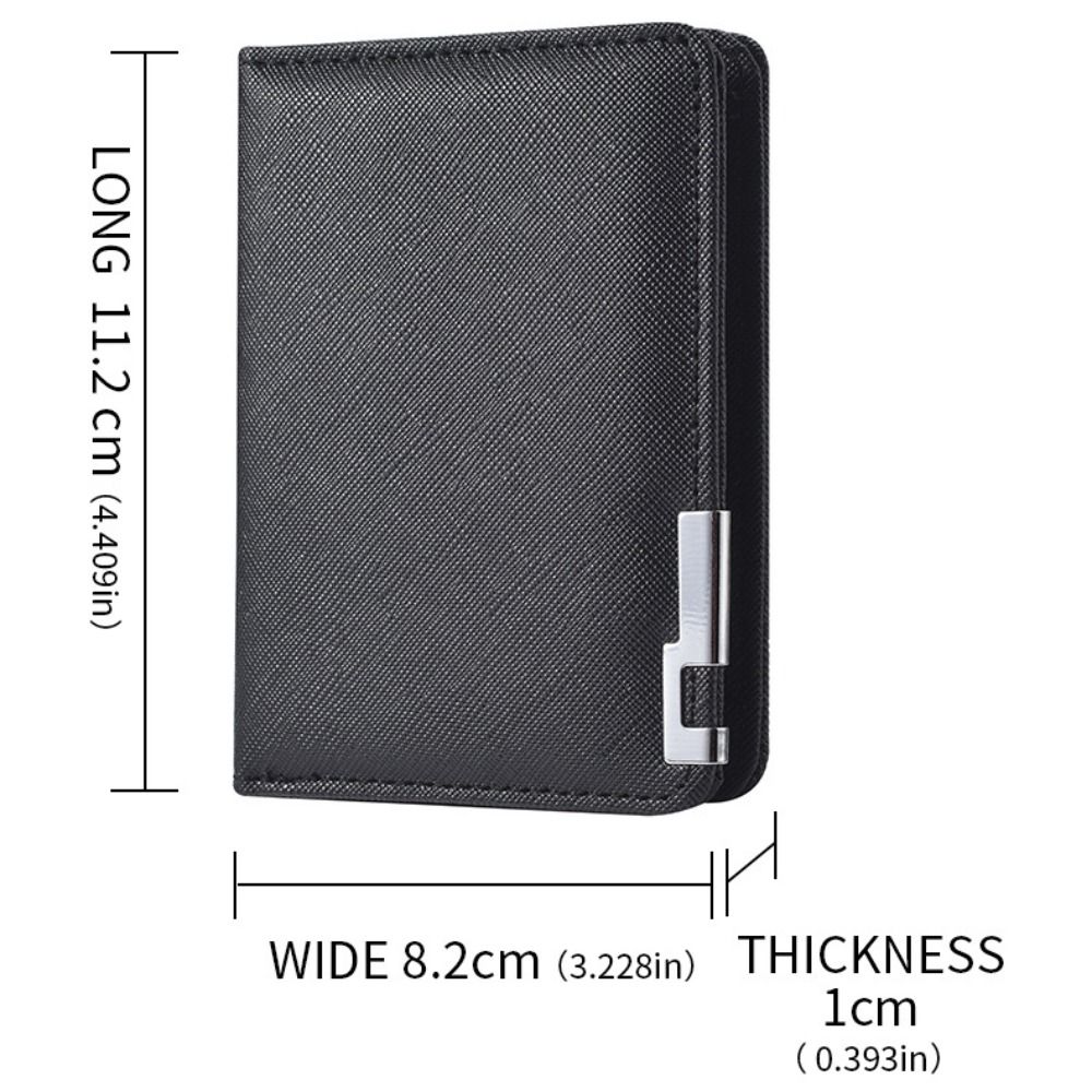PU Leather Retro Mens Wallet Ultra Thin Coin Purse Multiple Pockets TwoFold Design For Men And Wome 3