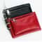 PU Leather Slim Wallet Fashion Solid Color Zipper Coin Purse Credit Card Holder Lychee Pattern Clut 0