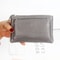 PU Leather Slim Wallet Fashion Solid Color Zipper Coin Purse Credit Card Holder Lychee Pattern Clut 10