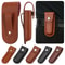 High Quality Leather Sheath Holder Knife Sheath Holster Fold Knife Tool Belt Loop Case For Outdoor 0