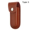 High Quality Leather Sheath Holder Knife Sheath Holster Fold Knife Tool Belt Loop Case For Outdoor 8