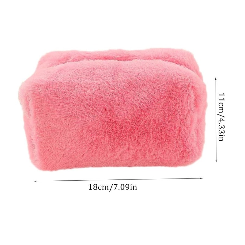 Fashion Leopard Print Makeup Bag High Quality Large Capacity Zipper Toiletry Bag Portable Plush Tra 11