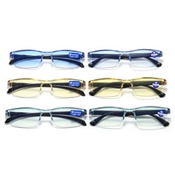 smart automatic zoom eyeglasses for men and women, anti-blue light frameless optical computer eyewear
