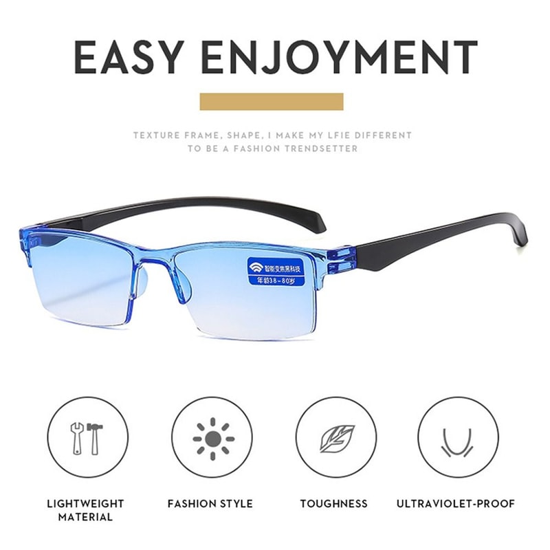 Smart Automatic Zoom Eyeglasses For Men And Women AntiBlue Light Frameless Optical Computer Eyewear 2