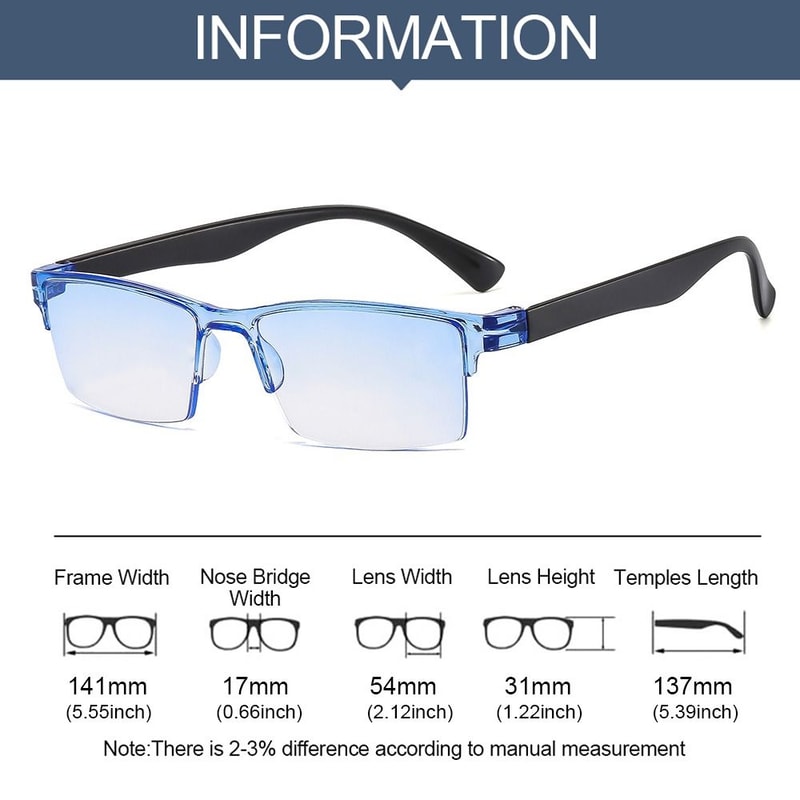 Smart Automatic Zoom Eyeglasses For Men And Women AntiBlue Light Frameless Optical Computer Eyewear 4