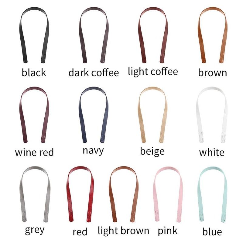 Detachable Bag Belt PU Leather Handle, Shoulder Bag DIY Replacement, Handbag Strap Band Gift Box Handle