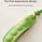 Fashion High-End Pea Pendant Handmade Green Pea Keychain Leather All-match Style Pea Bag Charm Trendy Accessory