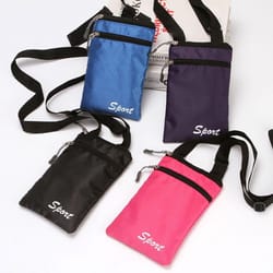 fashionable solid color phone bag, simple shoulder bag, crossbody bags for outdoor, coin purse storage bag