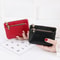Leather Coin Purse for Women, Mini Change Purse with Zipper Pouch, Key Chain Holder & Card Holder Wallet