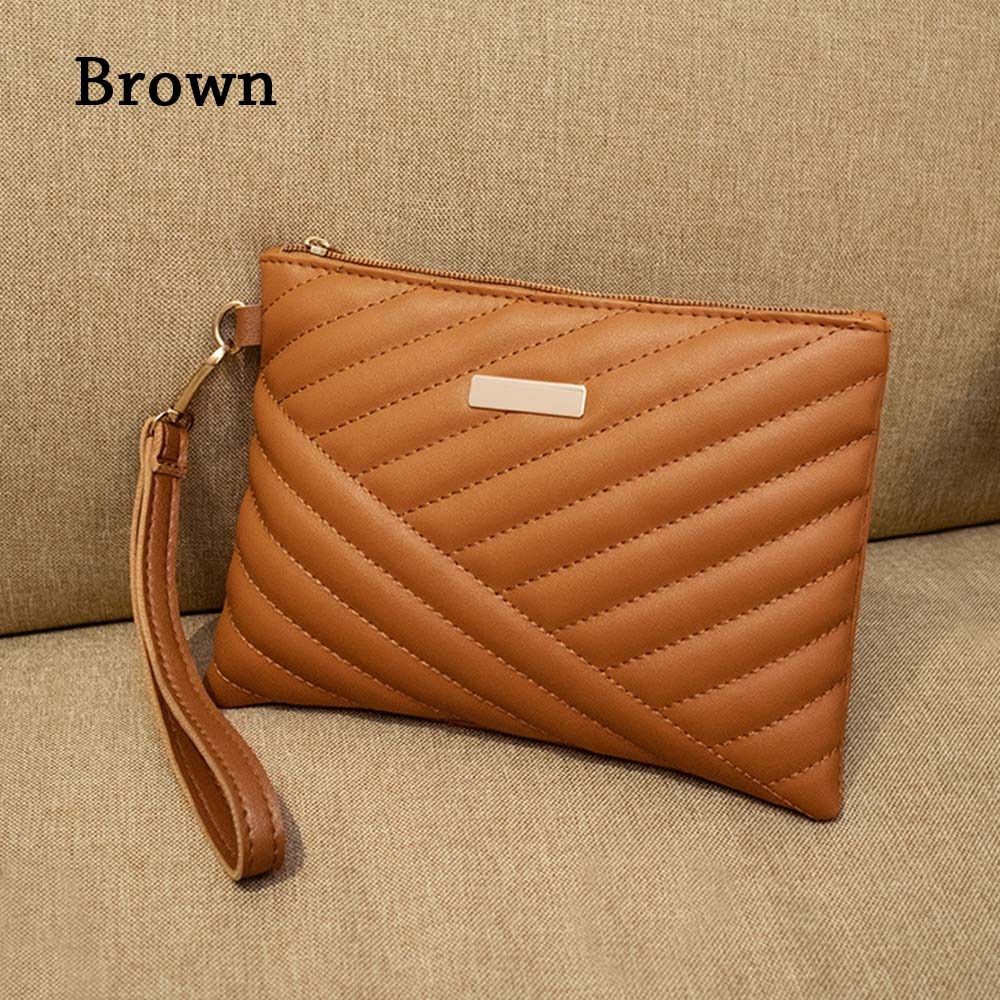 Stylish Women Wristlet Bag, Leather Envelope Design, Small Purse Clutch for Shopping, Traveling