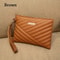 Stylish Women Wristlet Bag, Leather Envelope Design, Small Purse Clutch for Shopping, Traveling