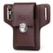 Mens Belt Leather Case Vertical Phone Waistpack Multifunctional Portable Card Bag PU Leather Keyed 3