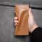 Leather Long Wallet for Men, Durable Multiple Slots Card Holder, Thin Soft Wallet for Banknotes Money Purses