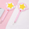 Cute Anime Star Magic Wand Card Bag with Wings, Cosplay Card Cover Holder, Subway Card Holder, Gift for Girls