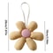 Cloth Floral Shape Keyrings, Stuffed Flower Bag Pendant, Candy Color Accessories for Handbags
