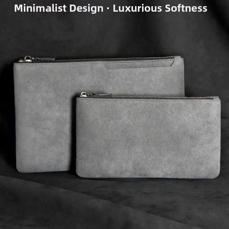 Mens Business Clutch Bag PU Leather Wallet Casual Phone Bag Handheld Wallet Soft Surface Coin Purse 1