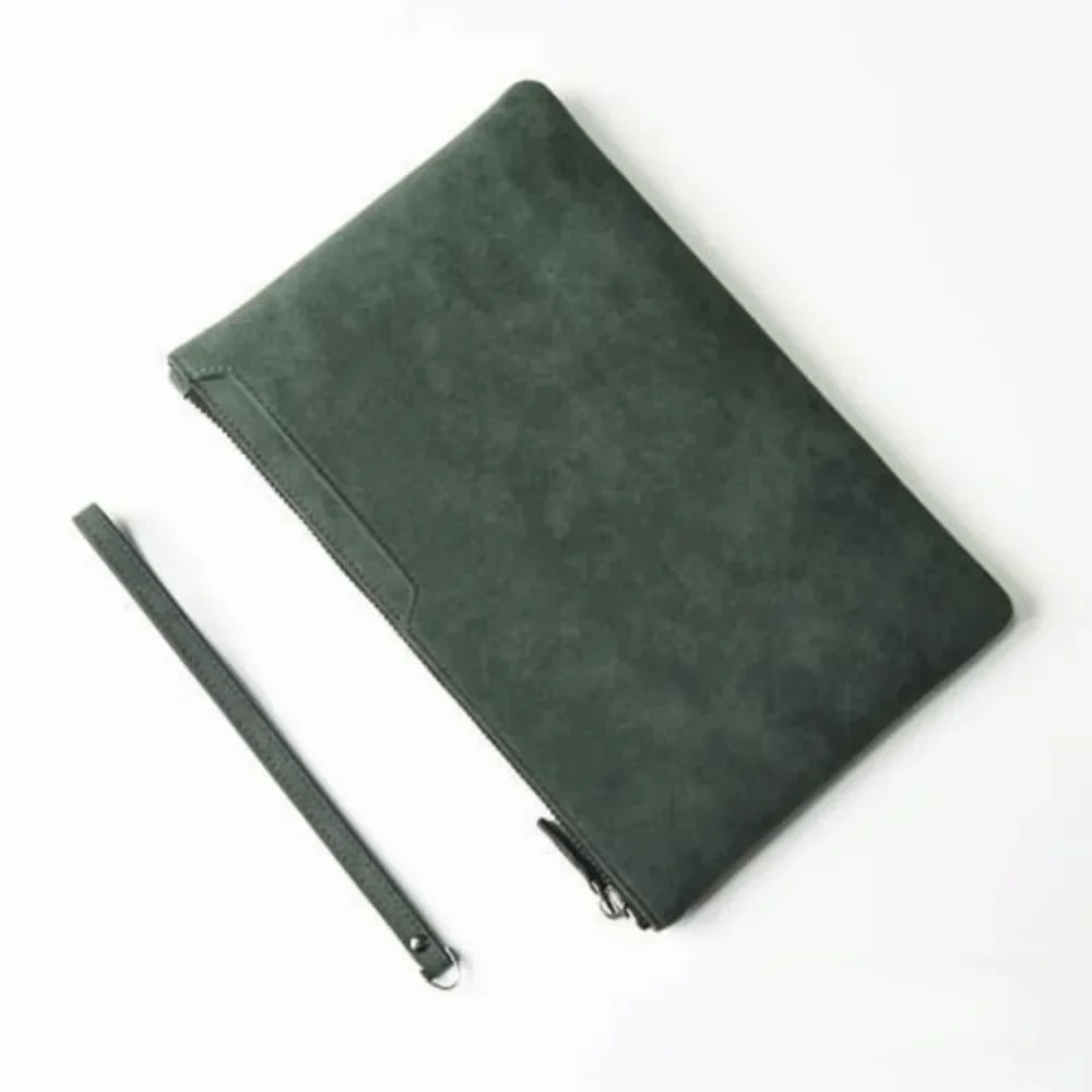 Mens Business Clutch Bag PU Leather Wallet Casual Phone Bag Handheld Wallet Soft Surface Coin Purse 8