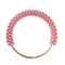 Exquisite Pearl Round Bag Handle Metal Ring Braided Colorful Beads For Women Handbag Purse Frame 9