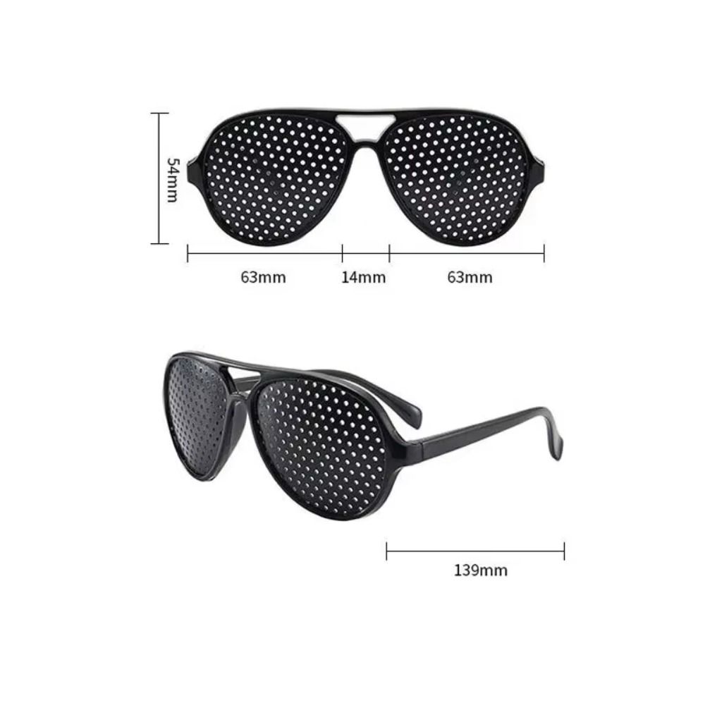 Vision Care Exercise Glasses AntiFatigue Device Lightweight Eyeglasses Black Silver Unisex 5