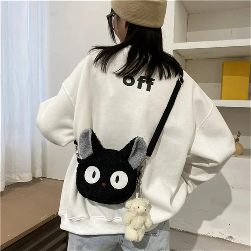 Cartoon Plush Shoulder Bag For Women HOMEFISH Style Crossbody Small Phone Purse Bolsa Feminina 1