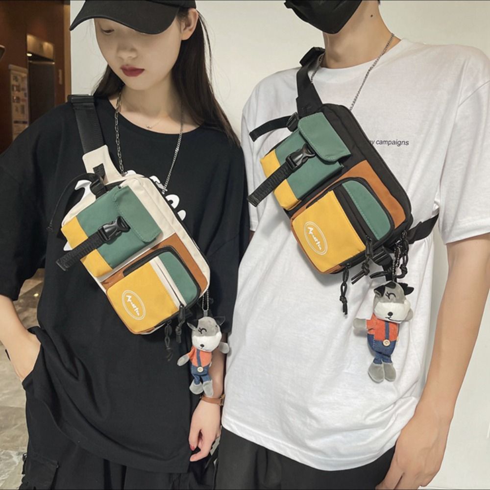 Nylon Men Chest Bag Multifunctional Large Capacity Chest Pack Casual Sling Bag For Sports 1