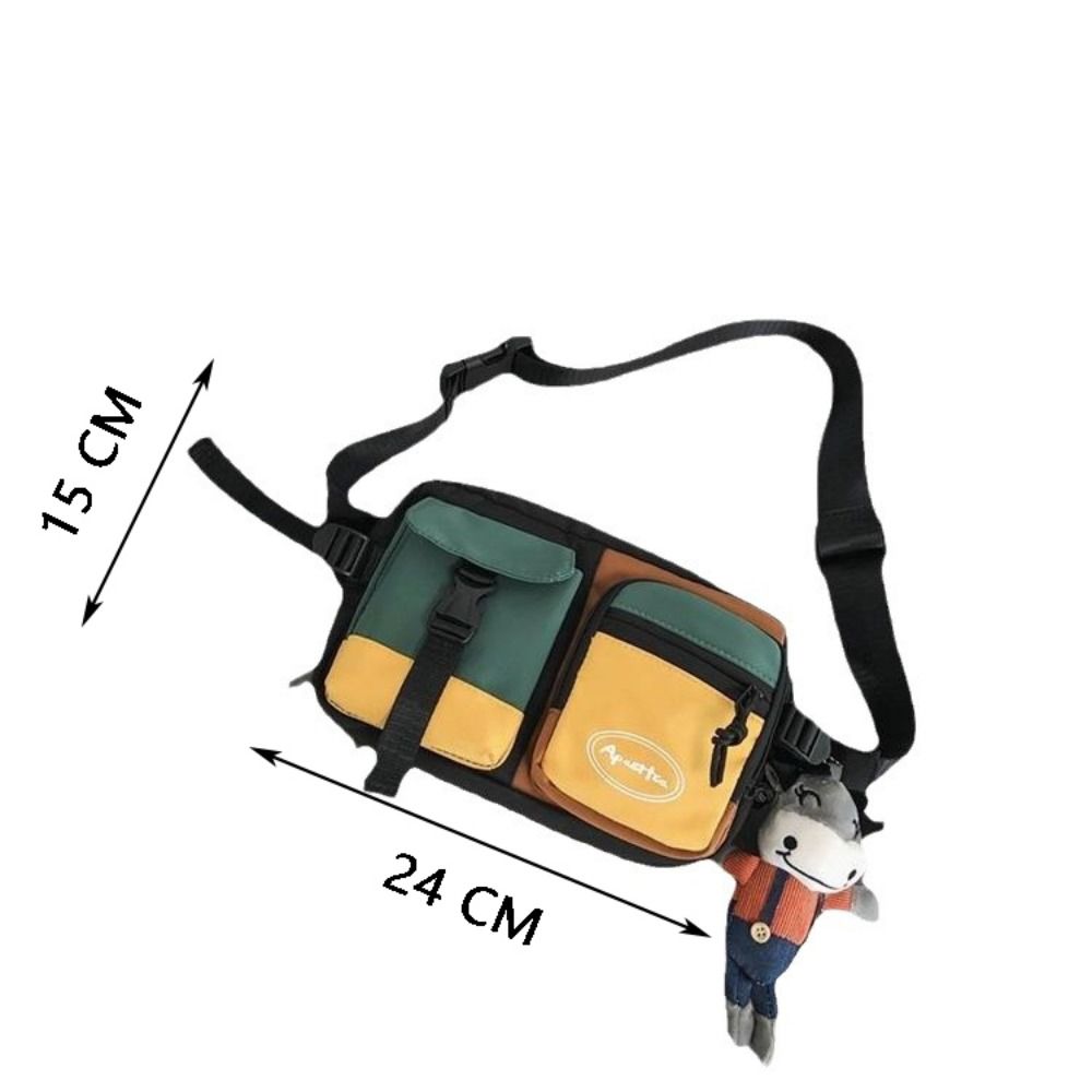Nylon Men Chest Bag Multifunctional Large Capacity Chest Pack Casual Sling Bag For Sports 5