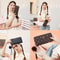 Fluffy Ball PU Leather Women Long Wallet, Portable Card Holder, Large Capacity Clutch Bag with Printed Decoration