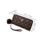 Fluffy Ball PU Leather Women Long Wallet, Portable Card Holder, Large Capacity Clutch Bag with Printed Decoration