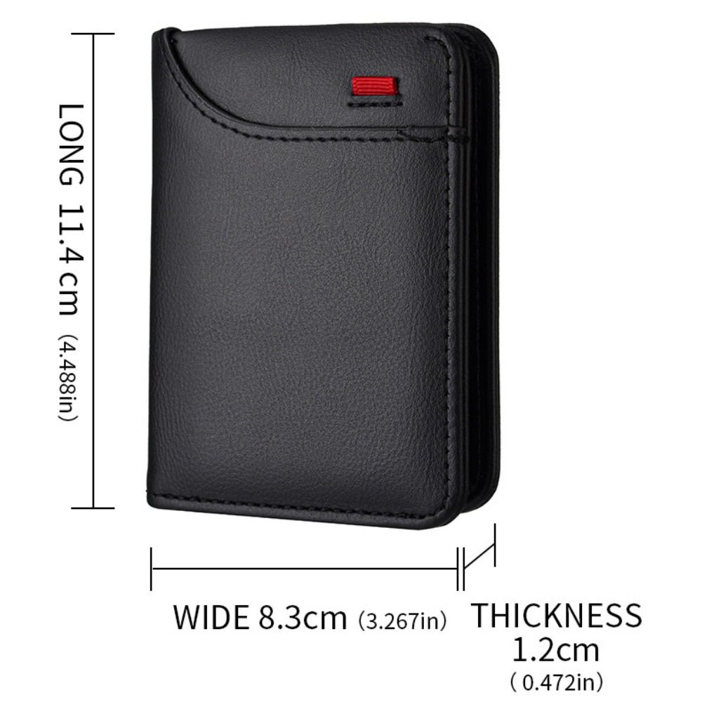 Multiple Pockets Mens Soft PU Leather Wallet Vintage Thin Card Holder 3