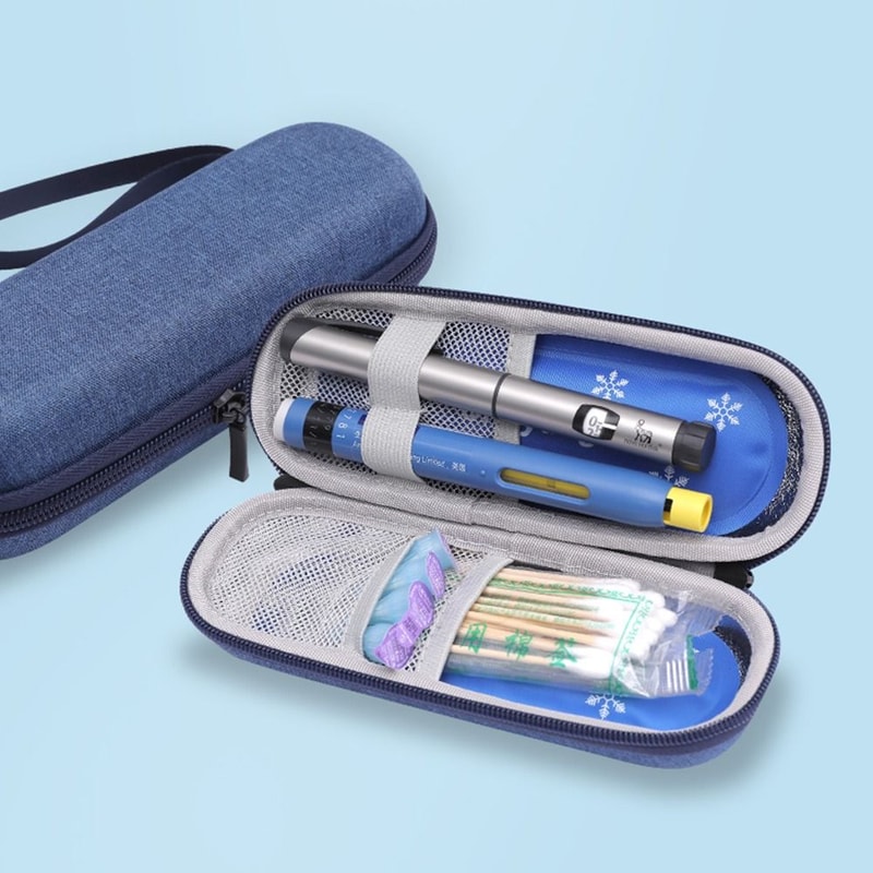 Oxford Waterproof Insulin Cooling Bag Diabetic Travel Case Thermal Insulated Pill Protector 2