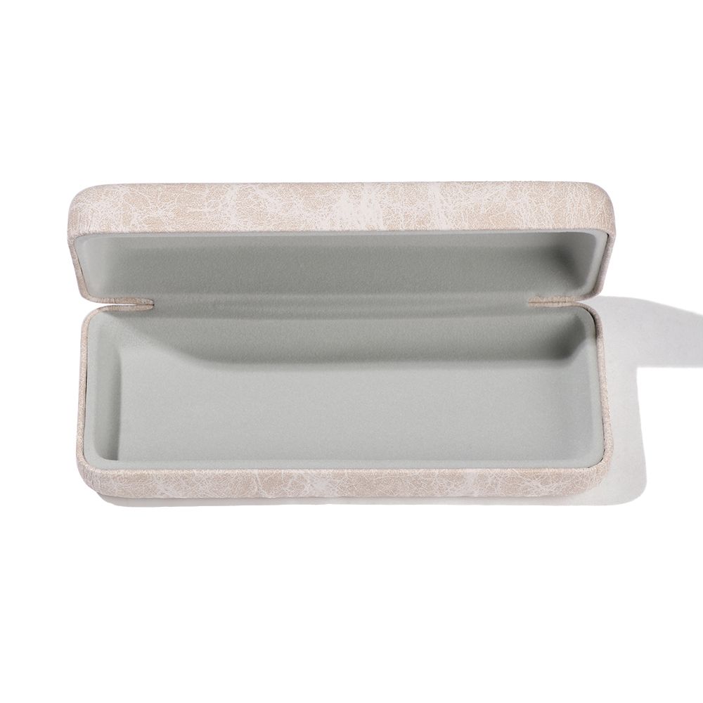 Portable Retro Steel Leather Glasses Case Waterproof Hard Eyeglass Case Spectacle Case For Men Wome 2