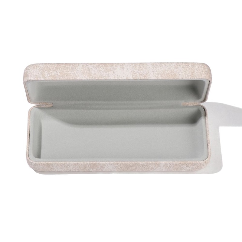 Portable Retro Steel Leather Glasses Case Waterproof Hard Eyeglass Case Spectacle Case For Men Wome 2