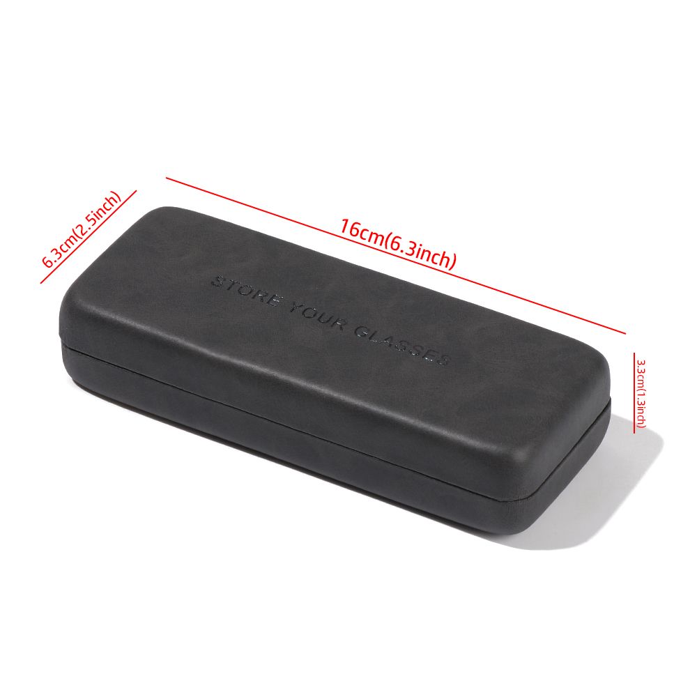 Portable Retro Steel Leather Glasses Case Waterproof Hard Eyeglass Case Spectacle Case For Men Wome 3