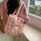 Puffy Shoulder Bag Quilted Nylon Handbag Soft Cotton Shopping Tote 1