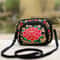 Ethnic Style Women Shoulder Bag, Vintage Zipper Floral Embroidered Travel Pouch