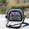Ethnic Style Women Shoulder Bag, Vintage Zipper Floral Embroidered Travel Pouch
