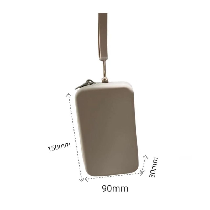 Fashion Multifunction Rectangular Wallet, Silicone Space Saving Handbag for Men and Women, Waterproof Coin Purse