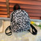 Fashion Vintage Leopard Print Mini Rucksack Bag Large Capacity Travel Backpack Womens Shoulder Bag 9