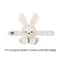 Adjustable Cute Cartoon Bunny Bag Pendant, PU Leather DIY Bag Charm, Solid Color Decoration